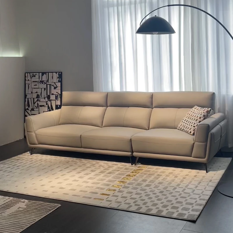 2023信封直排高靠背二三四人位沙发皮沙发