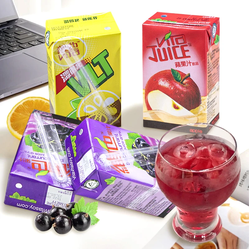 香港进口港版柠檬茶果汁饮料Vita维他豆奶250mL港式奶茶6盒