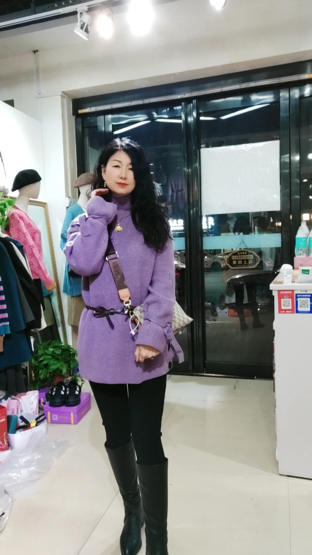 （特）高领厚毛衣时尚针织气质百搭套头