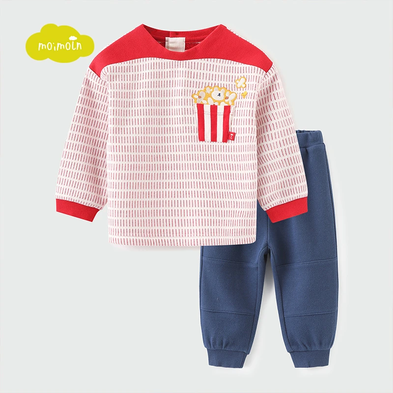 moimoln小云朵童装 春秋季节儿童时尚洋气透气高品质出行两件套装