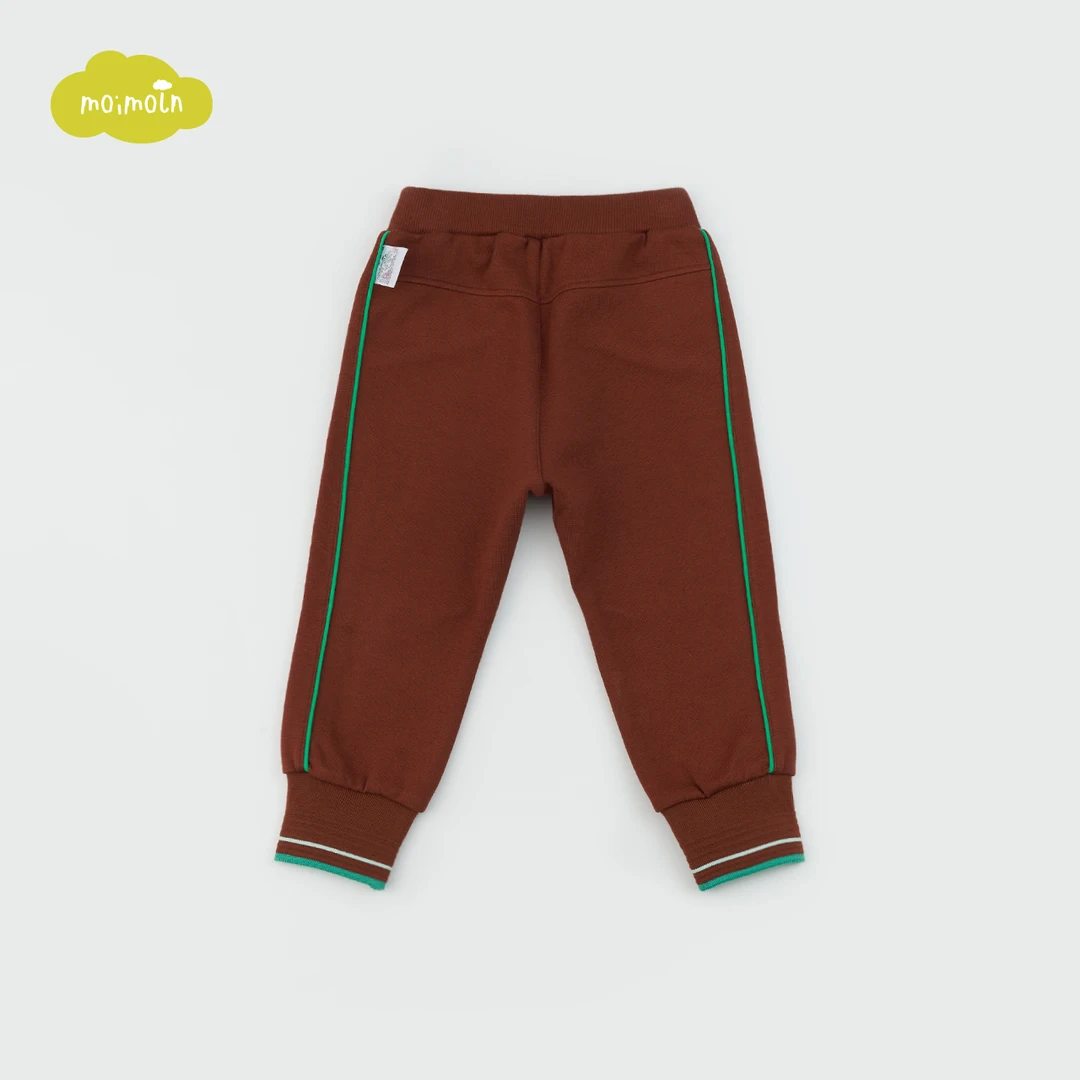 moimoln正品小云朵春新款 加绒酷帅时尚洋气休闲舒适品牌束脚长裤