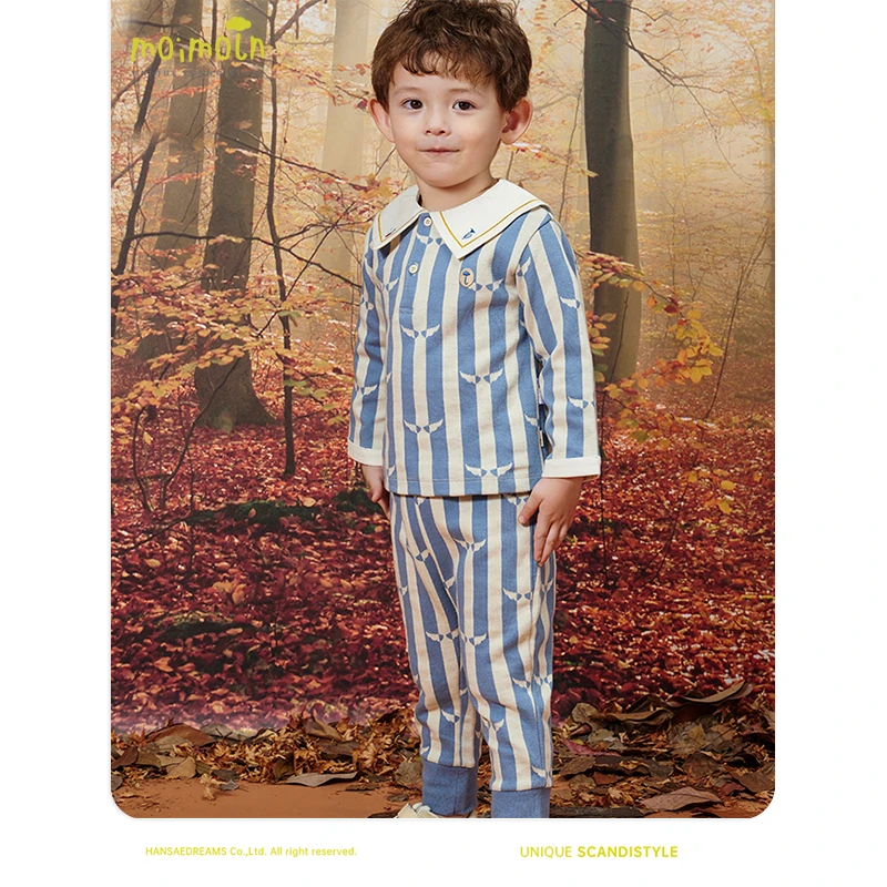 moimoln小云朵高品质童装 春秋季男童女童时尚休闲款儿童两件套装
