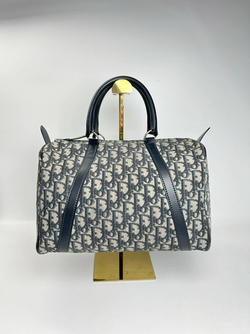 95新 DIOR/迪奥 中古老花迪奥波士顿30限量款手提包