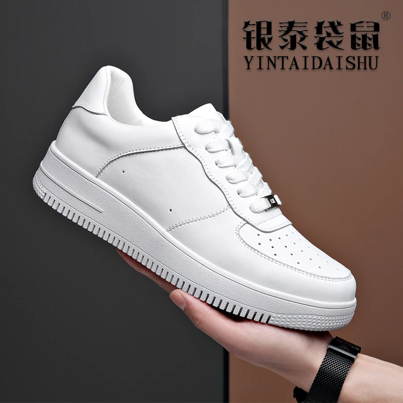 秋冬新款空军一号男鞋休闲鞋运动板鞋真皮透气小白鞋潮鞋
