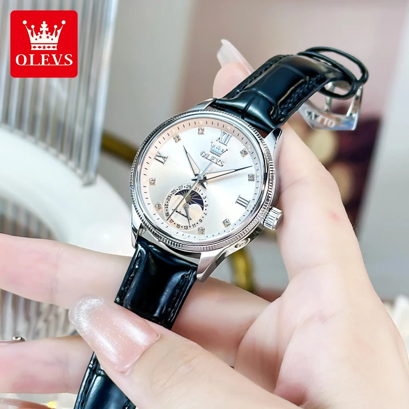 瑞士注册品牌欧利时新款手表机械表女士情人节小众高颜值女士手表