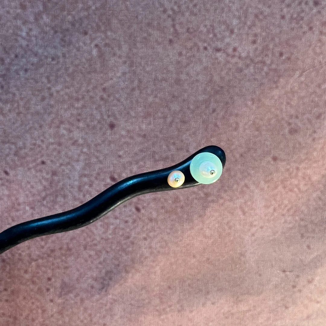 A165气质头饰古风简约日常木发簪百搭复古