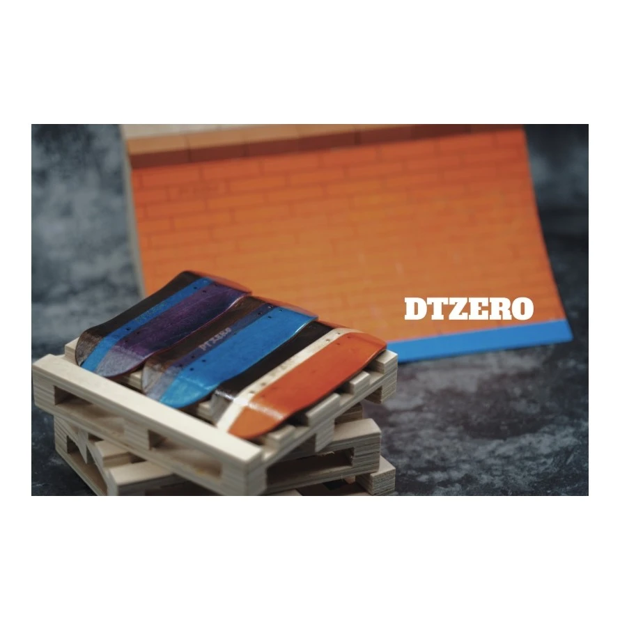 DTZERO专业手指滑板黑曼巴系列拼接板套装尖翻三线
