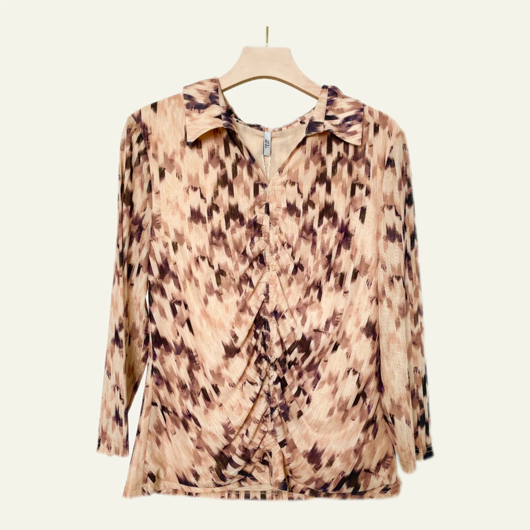 S0308 时尚小衫春夏花色百搭气质潮流显瘦上衣