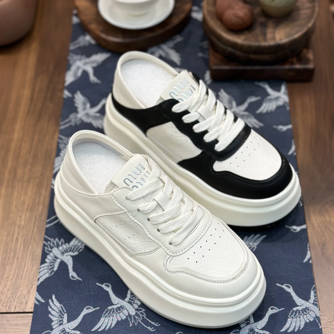 高品质广州鞋，秋冬新款简单百搭秀气加厚底小白鞋29-8365