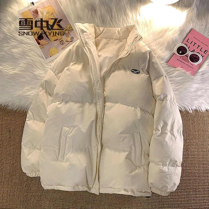 雪中飞绒服羽服2023年新款女潮ins冬季韩版宽松短款面包服袄加