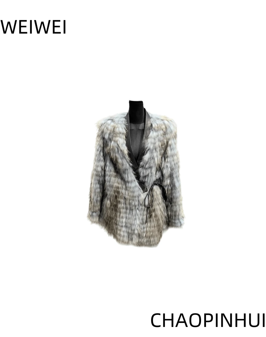 意模【薇薇高端欧货】冬季时尚百搭拼接潮牌女装3790-31152031