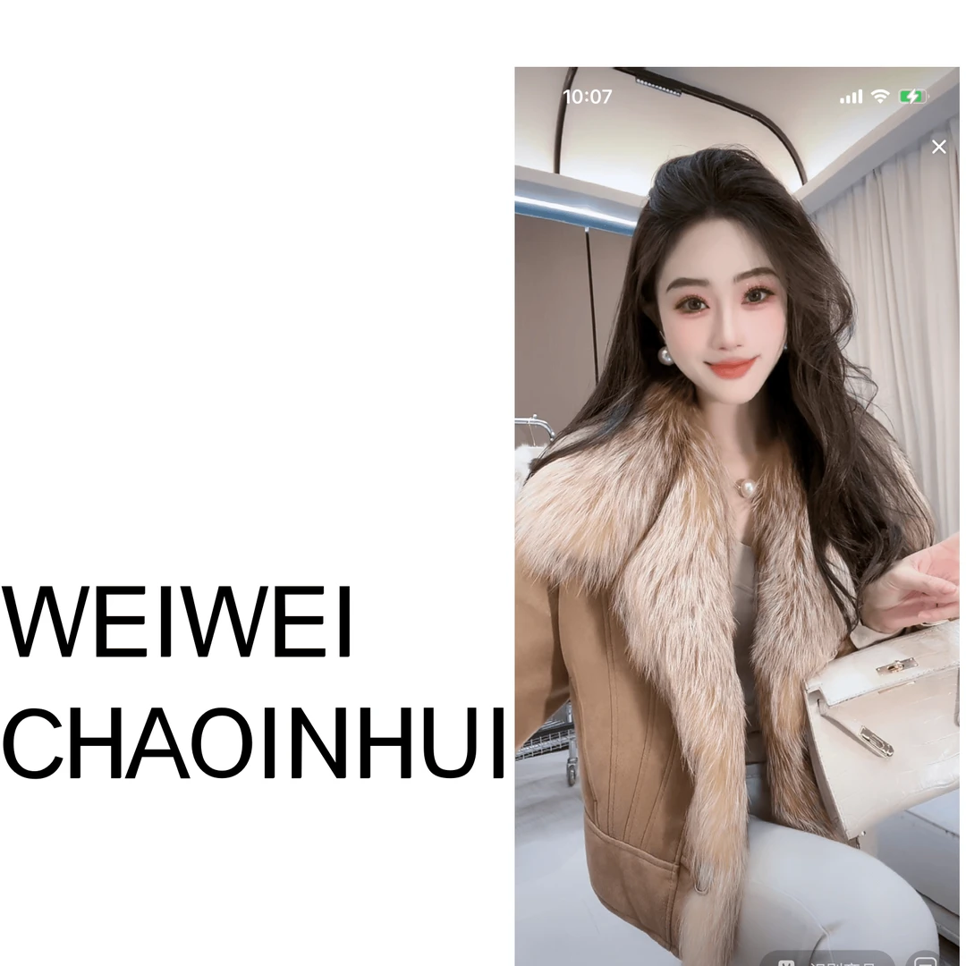 意模【薇薇高端欧货】日落生辉.冬季轻奢狐狸毛鹅绒羽绒服-61160663