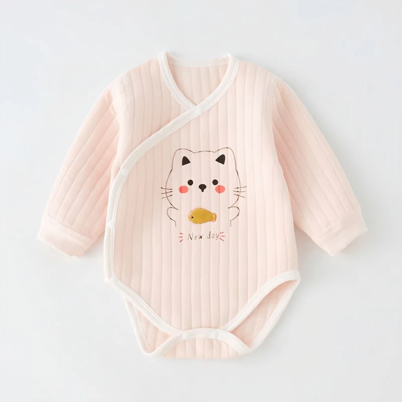 【小扬哥推荐】婴儿连体包屁衣夹棉保暖三角哈衣长袖秋冬宝宝包屁