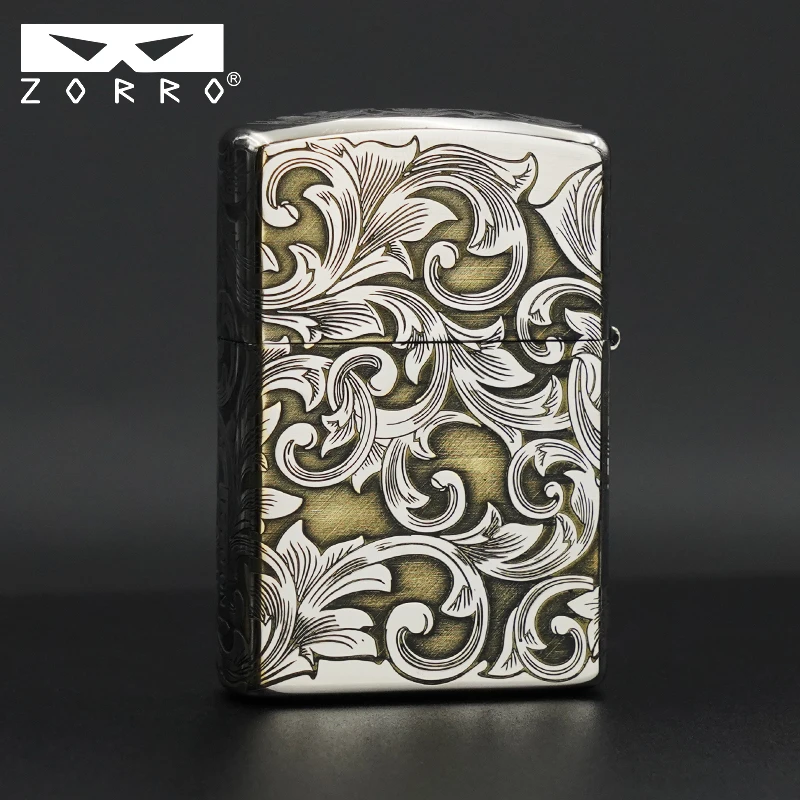 佐罗二代镍双色幸运唐草Z2-1035  煤油打火机