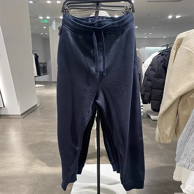 春秋新款男装松紧腰束脚裤时尚休闲运动长裤卫裤