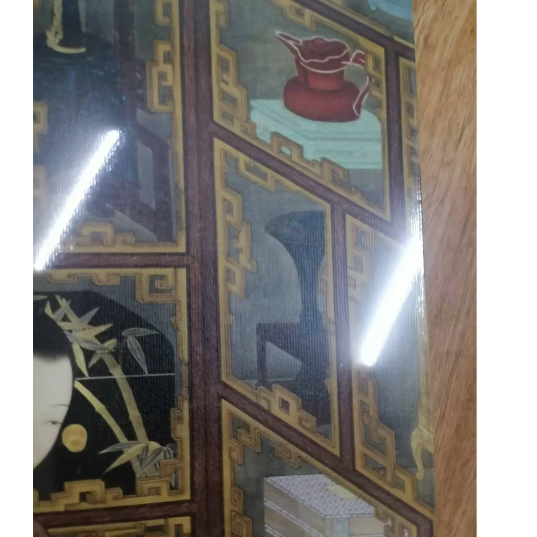 书角磨损 3本合拍，故宫画谱，仕女，配景文玩等