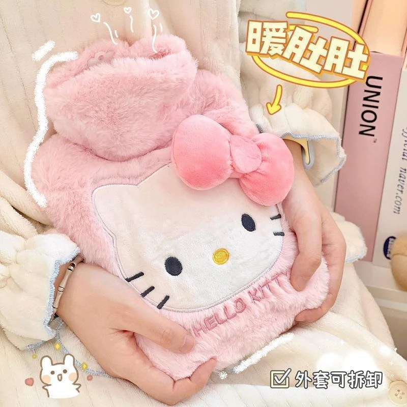 冬季毛绒热水袋便携暖手宝注水暖水袋学生卡通可爱毛茸茸暖宫女生