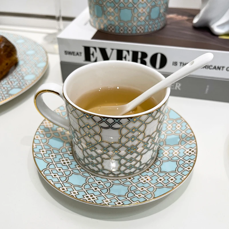 遇见茶里 都市拉格骨瓷咖啡杯
