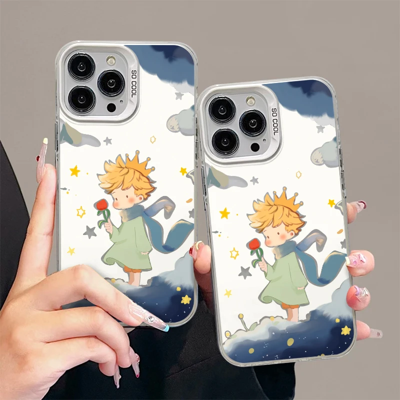 MIAOKE星星玫瑰小王子适用iphone15苹果14手机壳华为vivo小米oppo