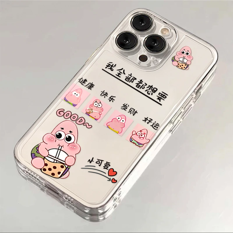 SMBLCE适用iphone15/13苹果14手机华为viv小米oppo幸运文字派大星