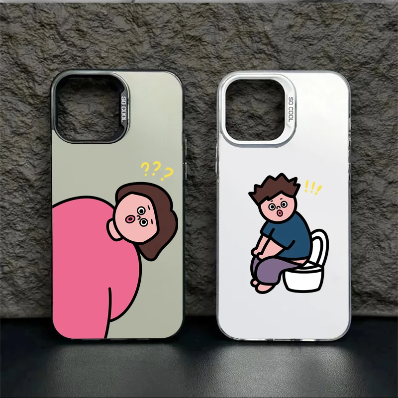 奥菲顿搞怪情侣适用iPhone15/14promax手机壳苹果13/12/11套xr潮
