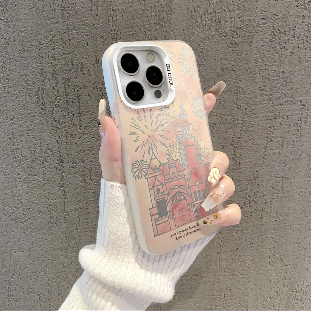ins高级梦幻城堡适用iPhone15/14promax手机壳11苹果13pro/12套xr