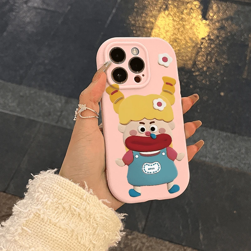 奥菲顿香肠嘴女孩适用iPhone15/14promax精孔手机壳苹果13/12软11