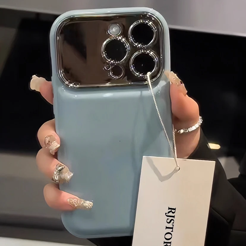 高级暗影蓝蓝色iPhone15/14promax手机壳苹果13/12/11全包软套xr