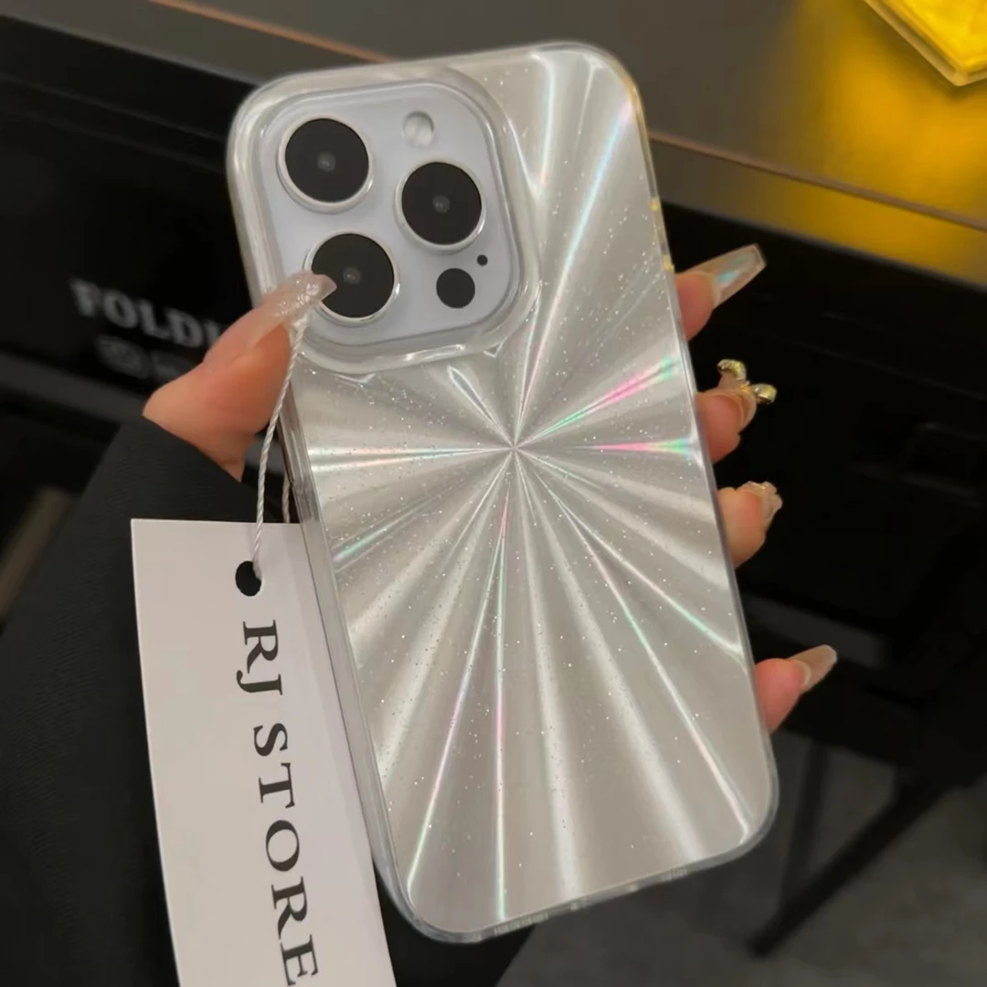 高级感极光适用iPhone15/14promax手机壳11苹果13男女款12防摔套
