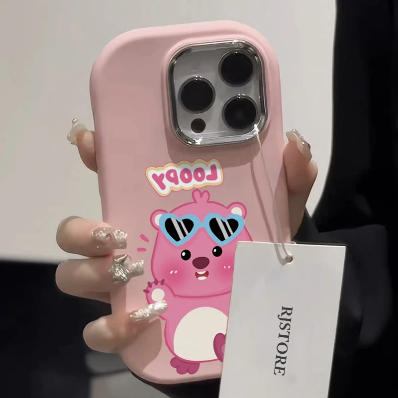 爱心眼镜海狸适用苹果华为vivo小米oppo手机壳iphone15/14/13软套