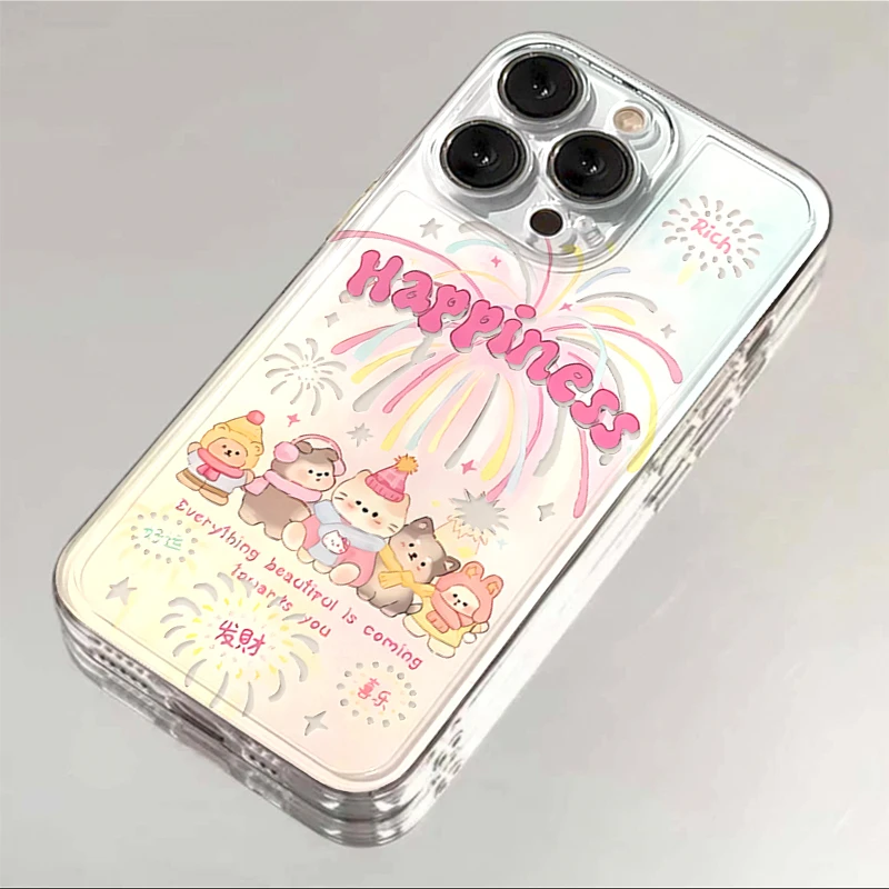 SMBLCE烟花动物适用iphone15/13苹果14pro手机壳华为vivo小米oppo