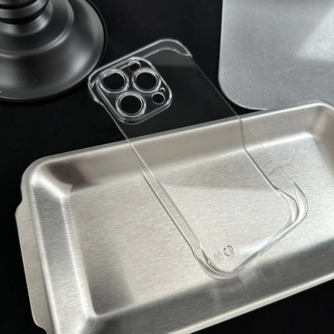 SMBLCE高级透明无边框适用iPhone15/14苹果13手机壳12/11超薄硬壳