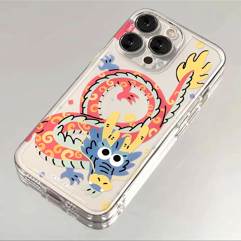 奥菲顿涂鸦盘旋巨龙iphone15/13苹果14手机壳华为vivo小米oppo套