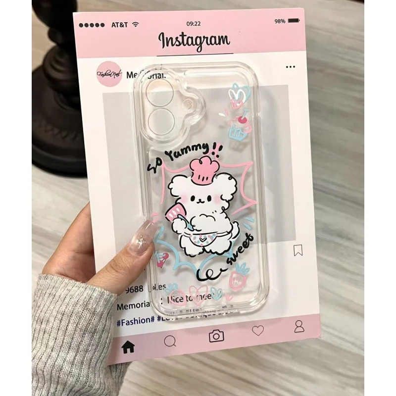 奥菲顿甜点师小狗适用iPhone16/15手机壳14苹果华为viv小米oppo套