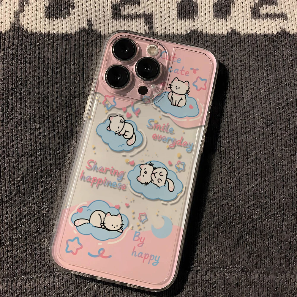 可爱撒娇小猫适用iPhone15/14promax手机壳苹果13/12/11软xr套xs