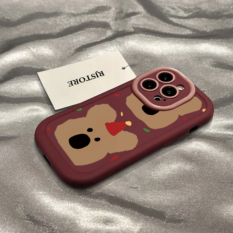 SMBLCE可爱圣诞考拉适用iPhone15/14promax手机壳11苹果13/12套xr