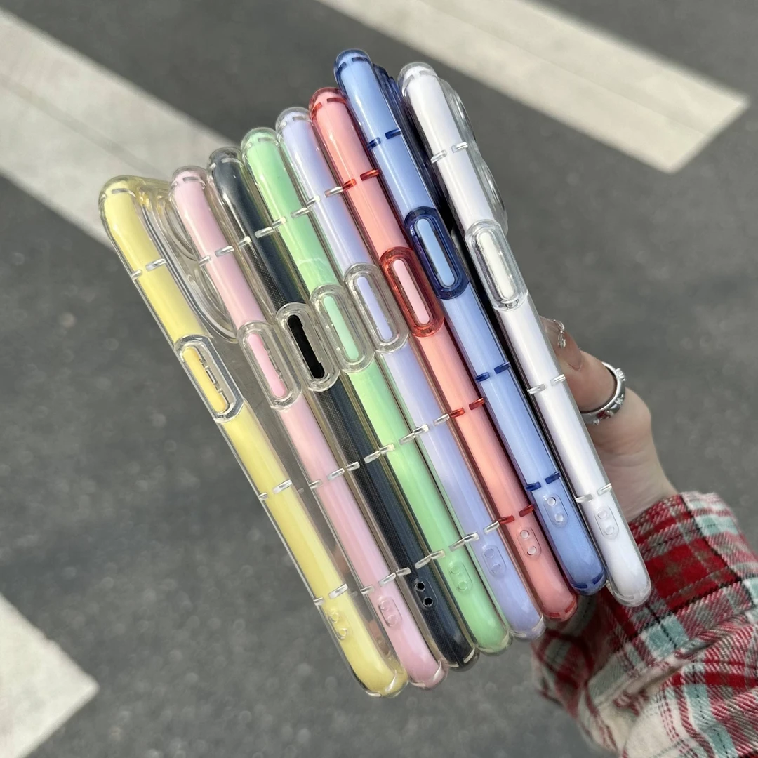 夏日多巴胺夜光壳适用iPhone15promax苹果14/13手机壳透明11/12套