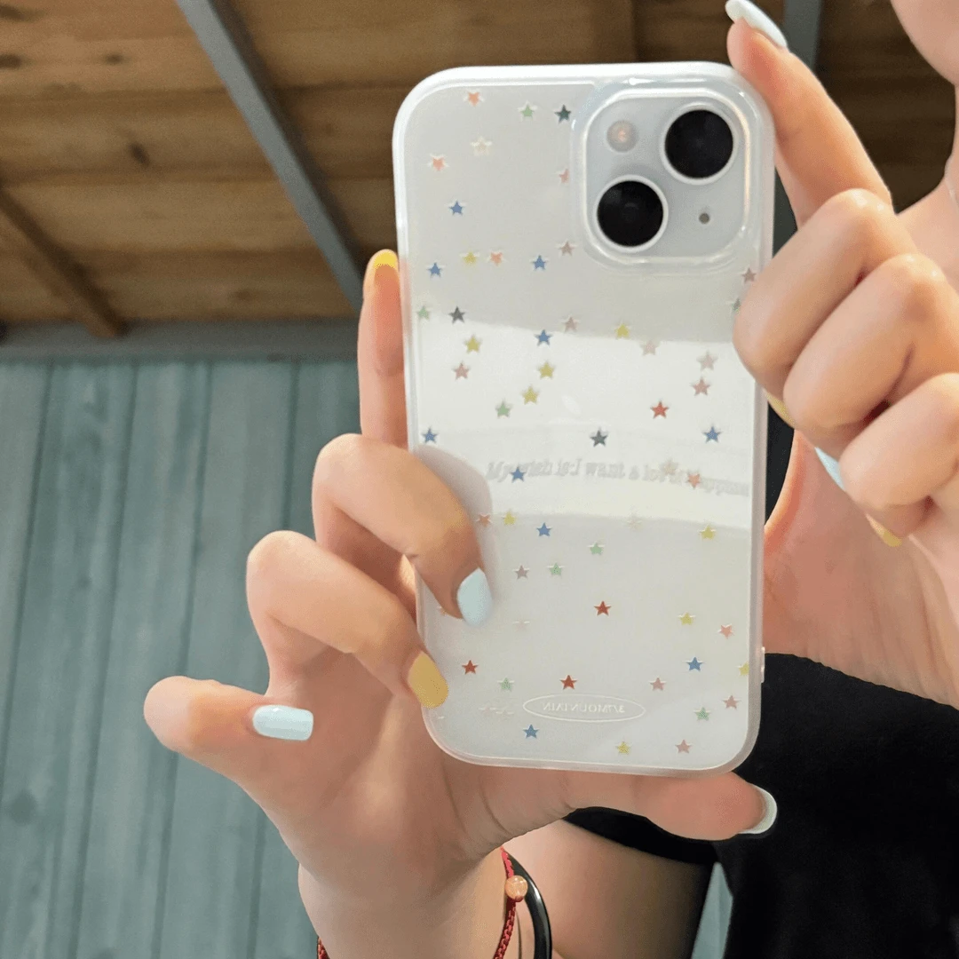 奥菲顿创意小星星适用iPhone16/15promax大孔苹果手机壳13/12软套