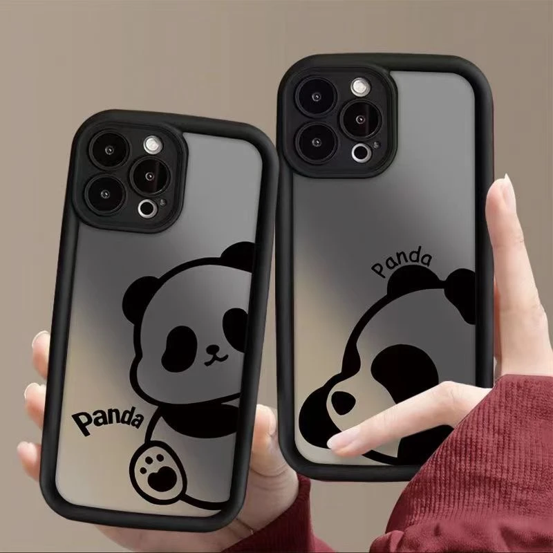 奥菲顿可爱趴地熊猫iphone15/13苹果14手机壳华为vivo小米oppo套