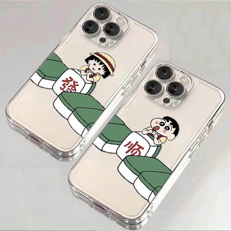 仙朵情侣麻将小新适用iphone15苹果14手机壳13华为vivo小米oppo