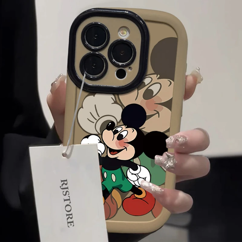 仙朵散步米奇适用iPhone15/14promax手机壳苹果13/12/11软套xr
