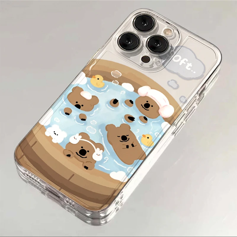 SMBLCE温泉卡皮巴拉iphone15/13苹果14手机壳华为vivo小米oppo套