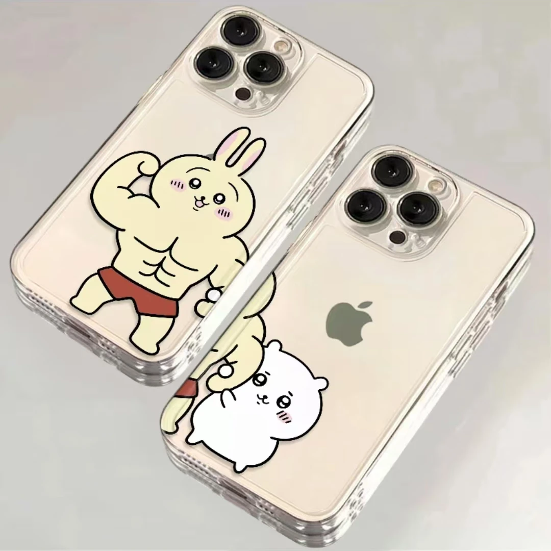 肌肉乌萨奇适用iphone16/15pro情侣手机壳13华为vivo小米oppo新款