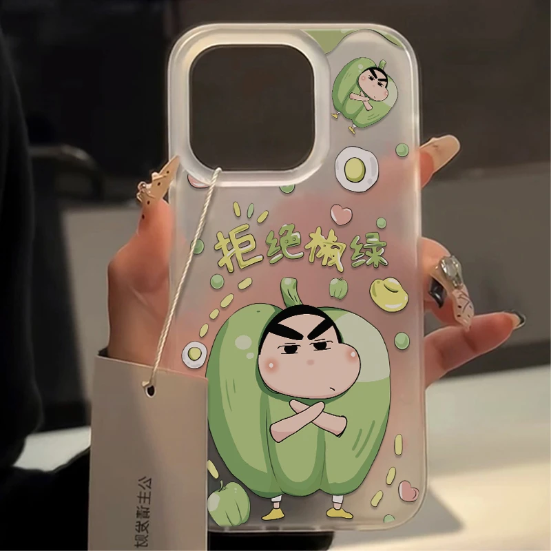 王德发小新拒绝椒绿适用iPhone15/14promax手机壳11苹果13/12套xr