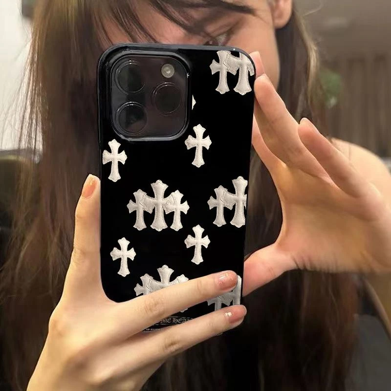 奥菲顿高级克罗心适用iPhone16/15promax苹果14果冻手机壳14/13套