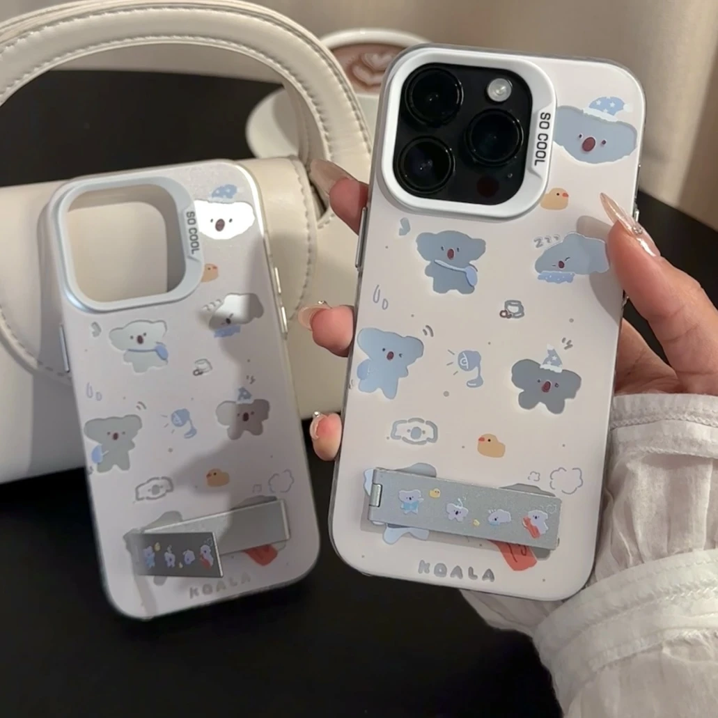 奥菲顿黄底忙绿考拉适用iphone15手机壳苹果14华为vivo小米oppo套