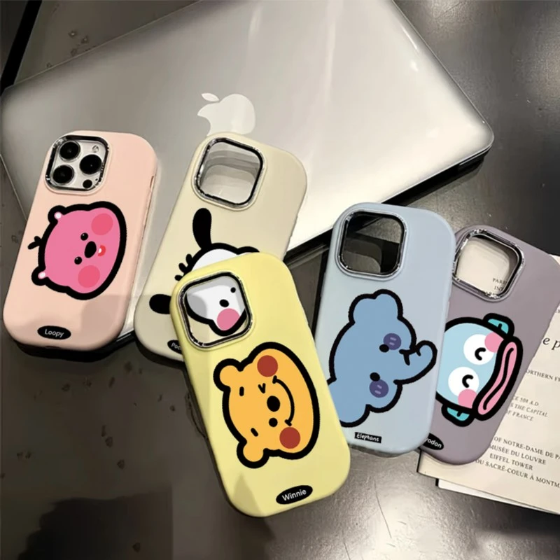 可爱卡通头像适用iPhone15/14promax手机壳苹果13/12/11软套xr女