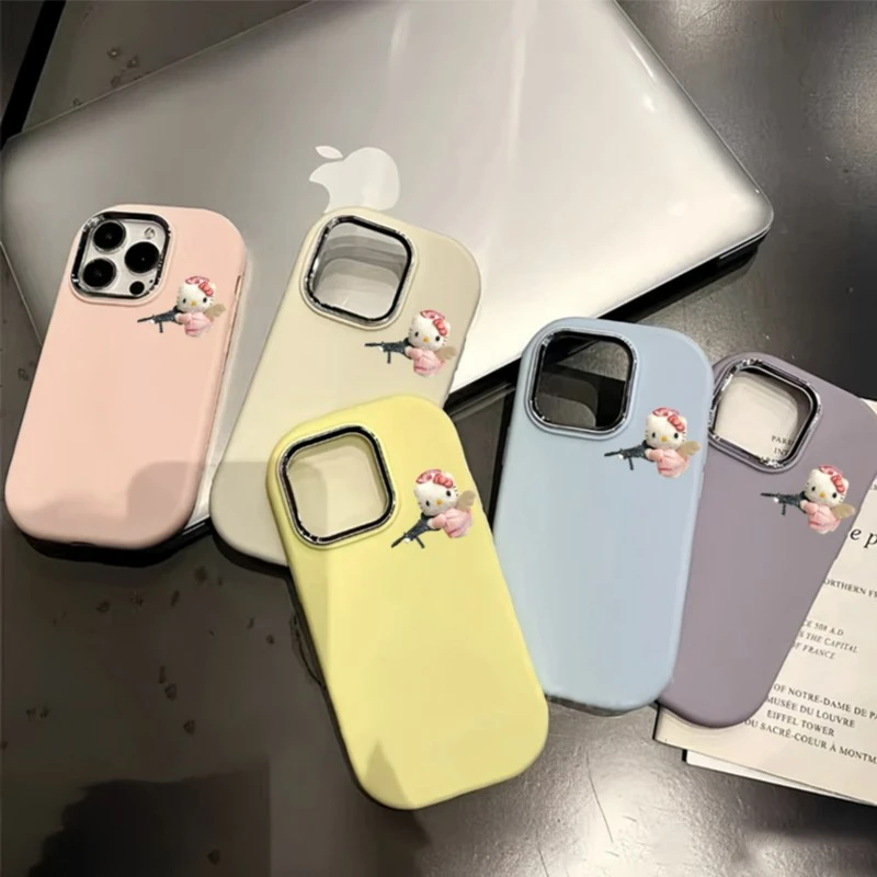 趣味天使凯蒂适用iPhone15/14promax手机壳苹果13/12/11软套xr潮