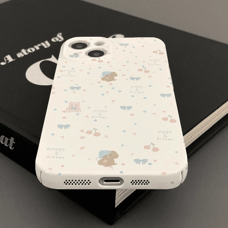 彩点睡帽猫狗适用iphone16菲林15手机壳华为vivo小米oppo防摔保护