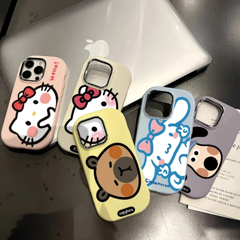 可爱卡通头像适用iPhone15/14promax手机壳苹果13/12/11软套xr女